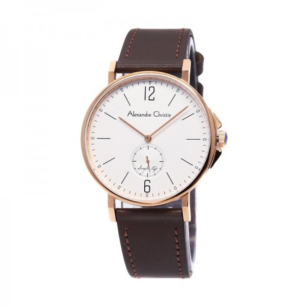 Alexandre Christie AC 8458 Rosegold White  Man MSLRGSL